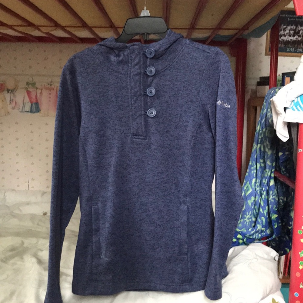 Columbia button up hoodie